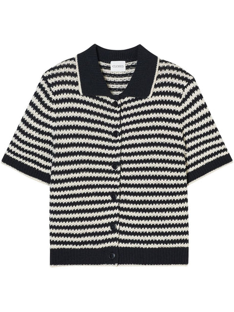 Closed Closed Knitted black cardigan in organic cotton