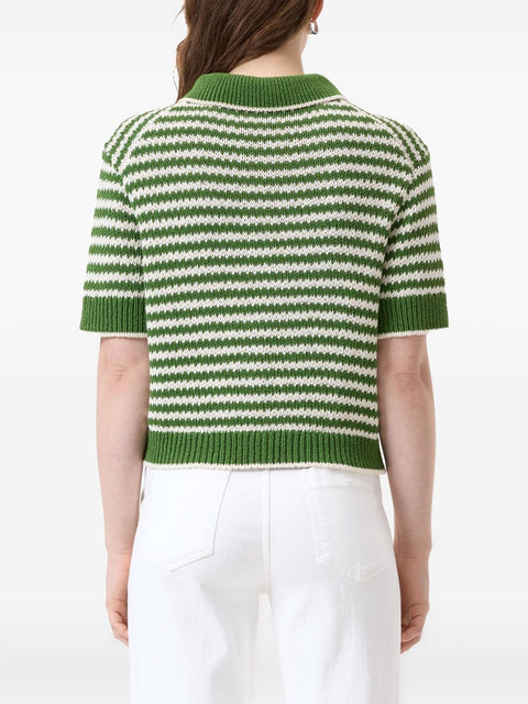 Closed Closed Knitted green cardigan in organic cotton