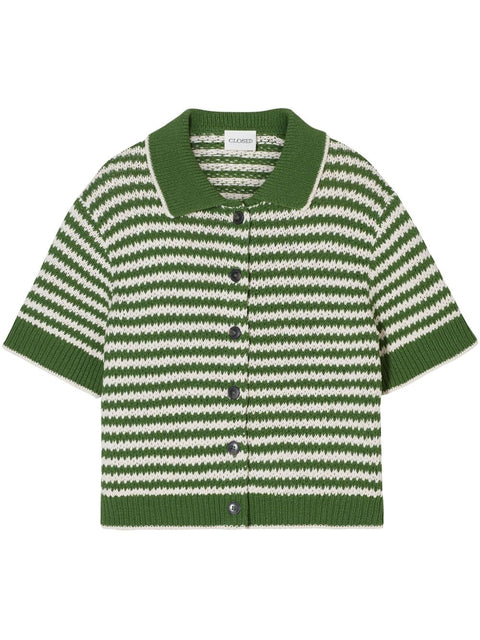 Closed Closed Knitted green cardigan in organic cotton