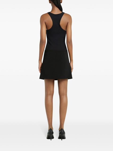 Courreges Pre Courreges Pre Courrèges buckle-fastening black tank top