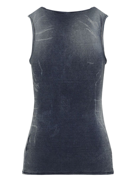 Diesel Diesel blue cotton tank top