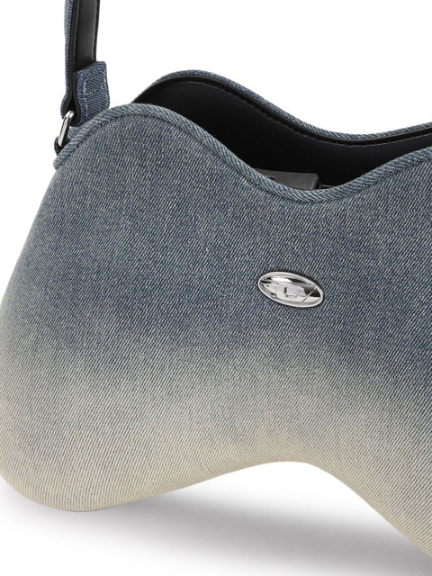 Diesel Diesel double-d denim shoulder bag