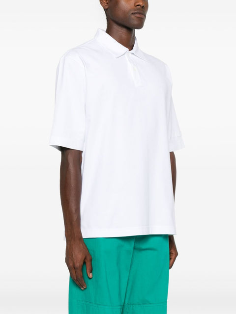 Marni Marni logo-patch polo shirt