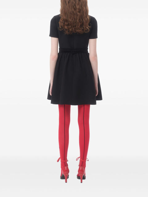 Valentino Valentino crepe couture short dress with bows