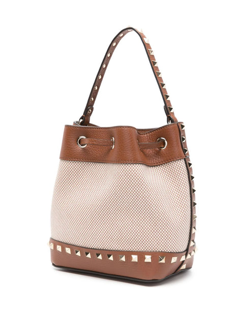 Valentino Garavani Valentino Garavani Rockstud canvas bucket bag