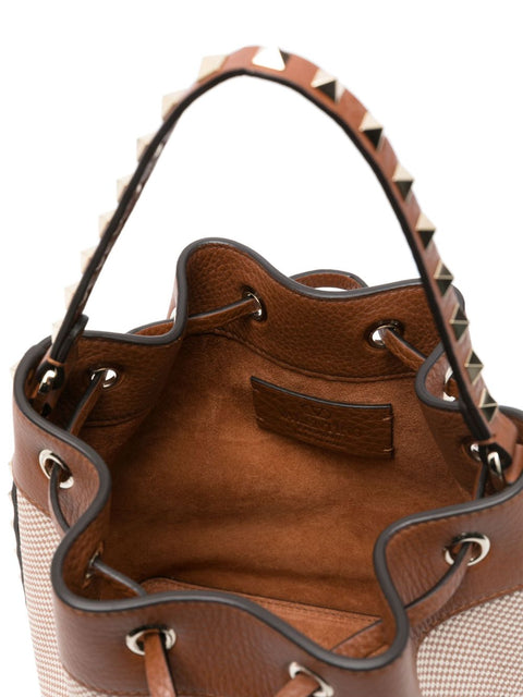 Valentino Garavani Valentino Garavani Rockstud canvas bucket bag