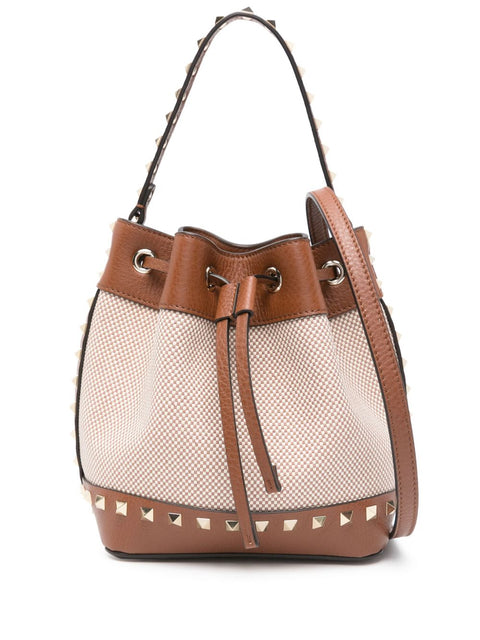 Valentino Garavani Valentino Garavani Rockstud canvas bucket bag