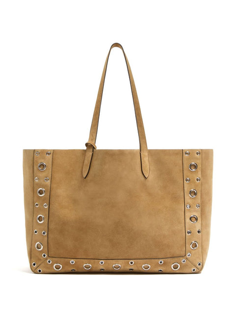 Valentino Garavani Valentino Garavani Nellcôte Suede Large Shopping Bag