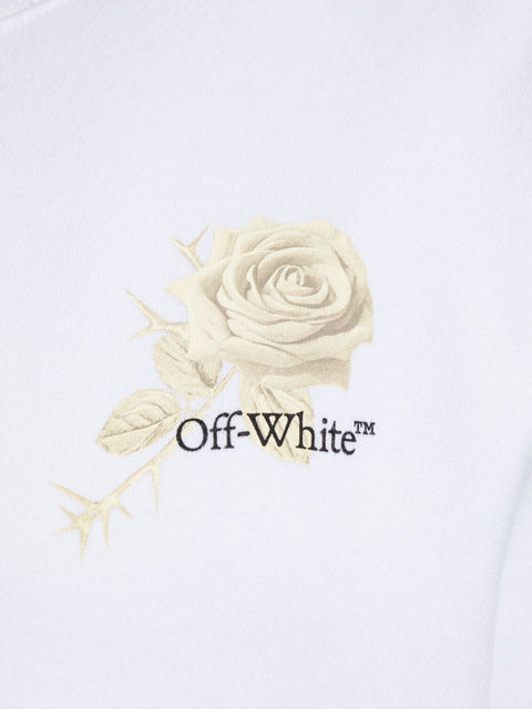 Off White Off White logo-print cropped sweatshirt