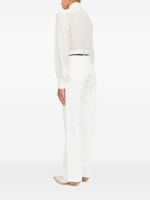 MM6 Maison Margiela MM6 Maison Margiela Trousers White