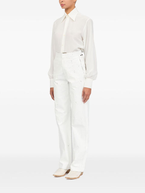 MM6 Maison Margiela MM6 Maison Margiela Trousers White