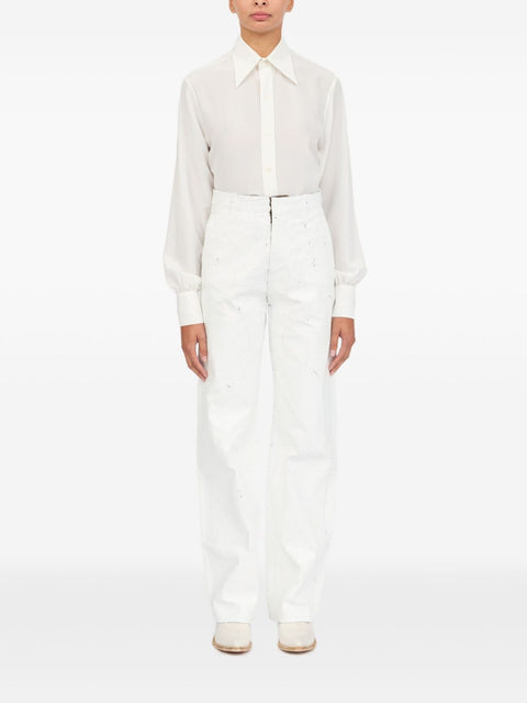 MM6 Maison Margiela MM6 Maison Margiela Trousers White