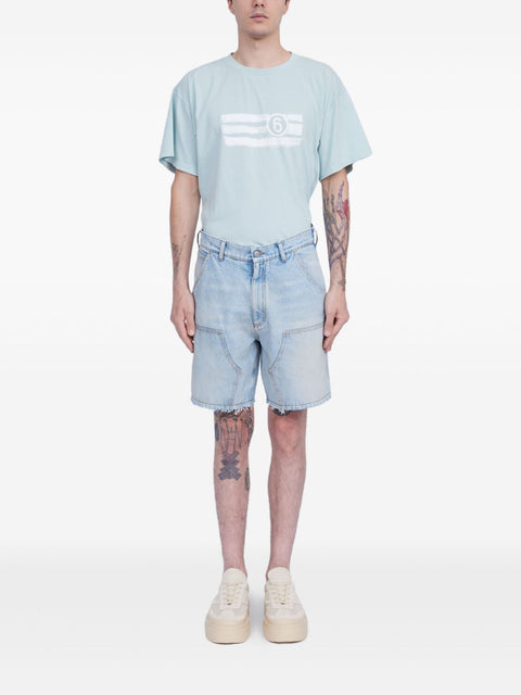 MM6 Maison Margiela MM6 Maison Margiela Shorts Clear Blue