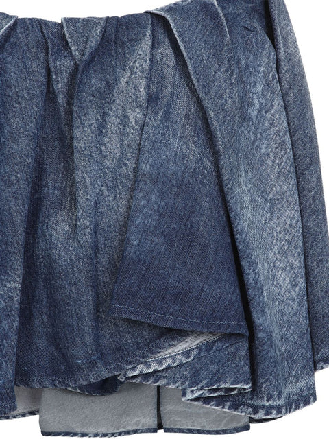 Diesel Diesel Asymmetric Mini Skirt in Blue