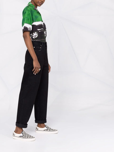 Golden Goose Golden Goose logo patch straight-leg trousers