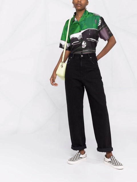 Golden Goose Golden Goose logo patch straight-leg trousers