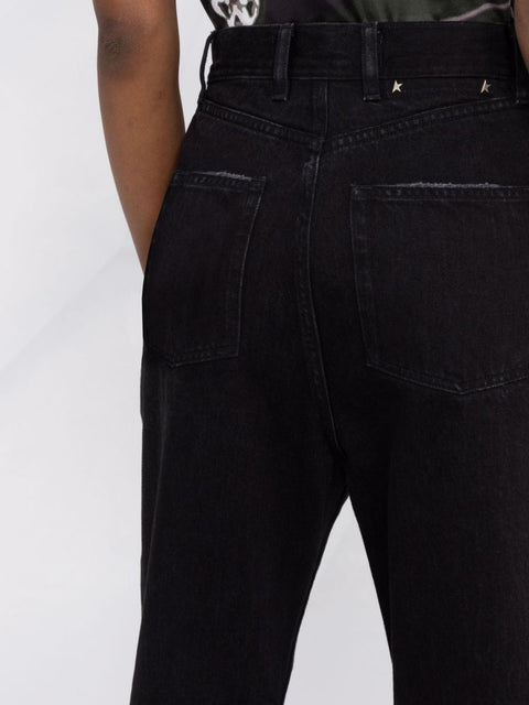 Golden Goose Golden Goose logo patch straight-leg trousers