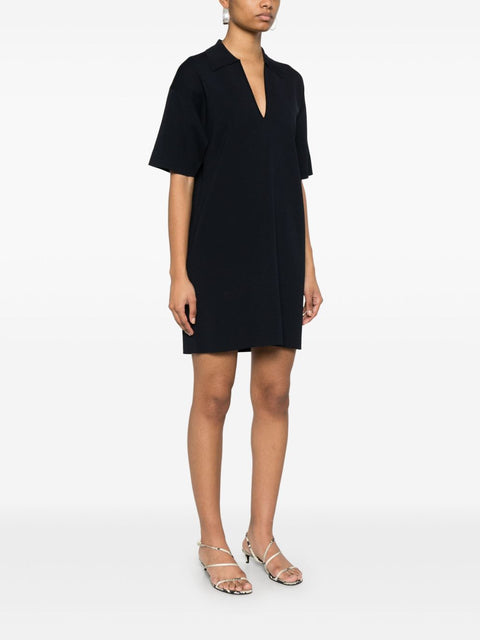 Parosh Parosh mini dress with collar detail and V-neckline