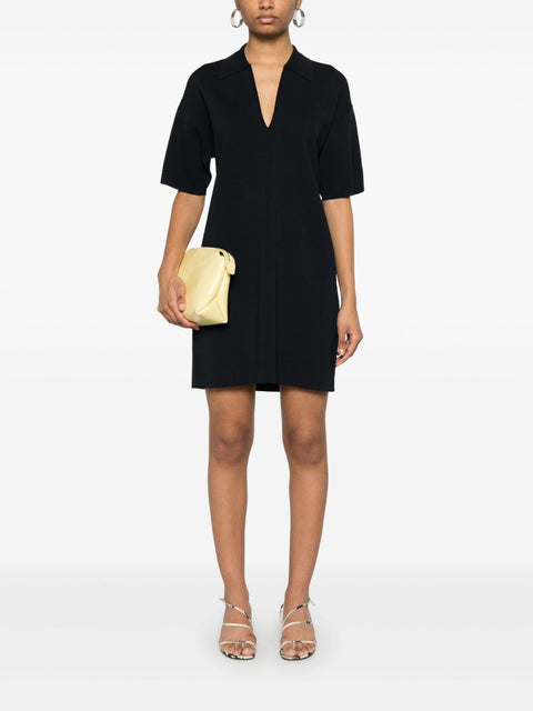 Parosh Parosh mini dress with collar detail and V-neckline