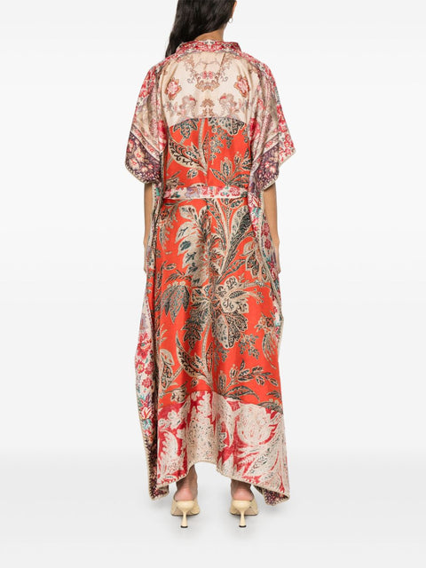 Pierre Louis Mascia Pierre Louis Mascia Printed Silk Kaftan