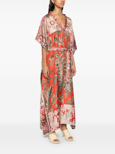 Pierre Louis Mascia Pierre Louis Mascia Printed Silk Kaftan