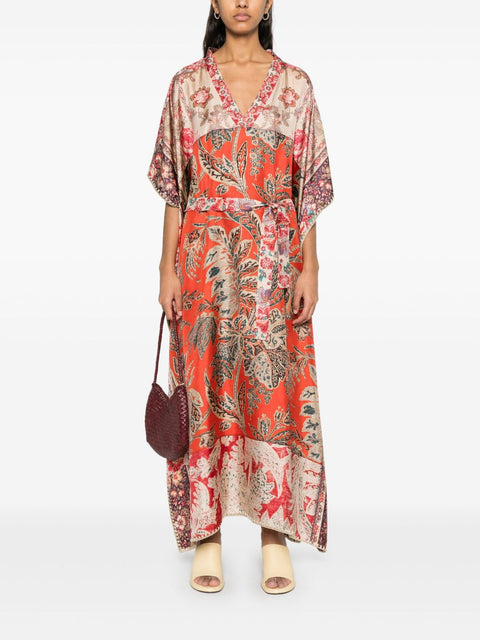 Pierre Louis Mascia Pierre Louis Mascia Printed Silk Kaftan