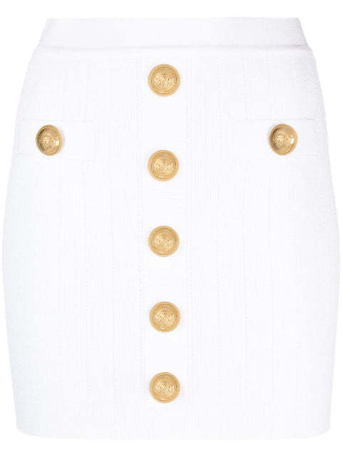 Balmain Balmain ribbed-knit miniskirt