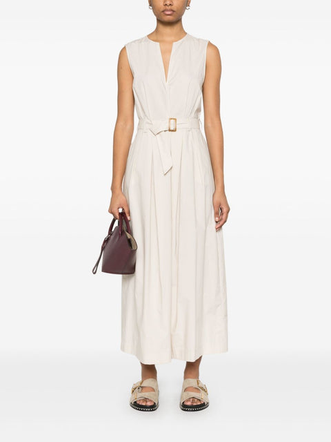 Woolrich Woolrich belted waist midi dress