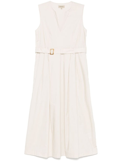 Woolrich Woolrich belted waist midi dress