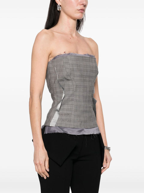 Ottolinger Ottolinger plaid check corset