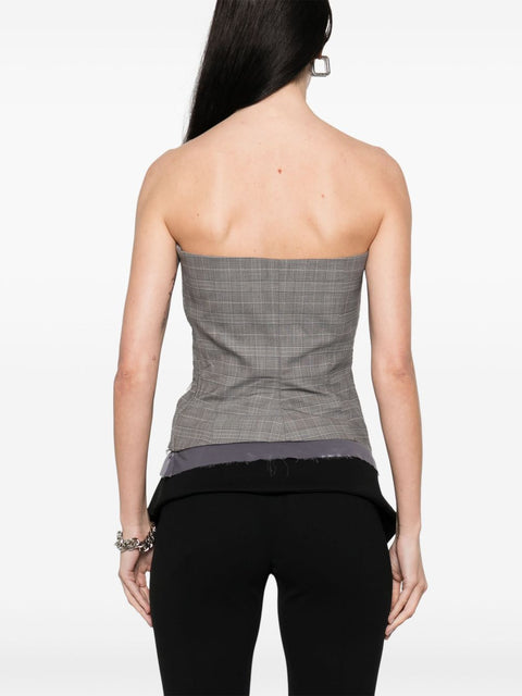 Ottolinger Ottolinger plaid check corset