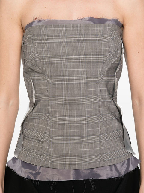 Ottolinger Ottolinger plaid check corset