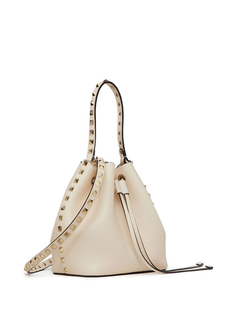 Valentino Garavani Valentino Garavani Rockstud Bucket Bag In Grainy Calfskin