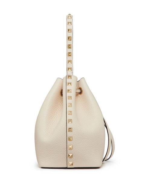 Valentino Garavani Valentino Garavani Rockstud Bucket Bag In Grainy Calfskin