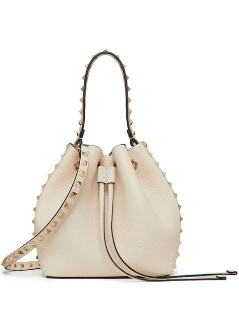 Valentino Garavani Valentino Garavani Rockstud Bucket Bag In Grainy Calfskin