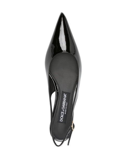 Dolce & Gabbana Dolce & Gabbana 40mm patent slingback pumps