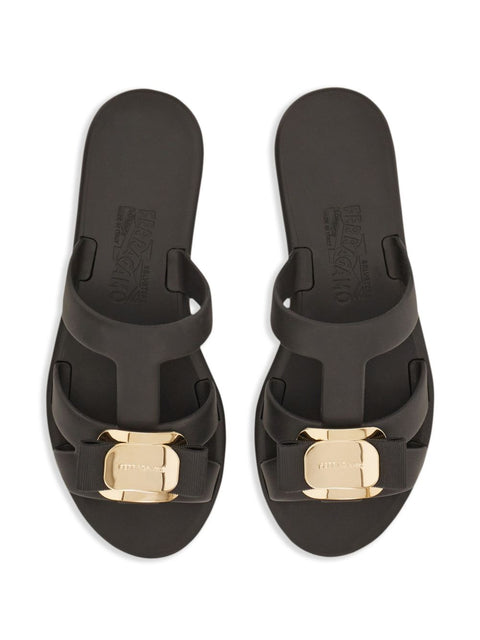 Ferragamo Ferragamo New Vara plate strappy slide