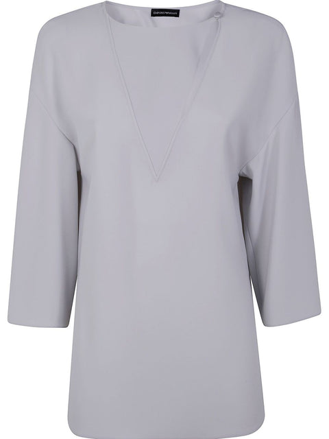 Emporio Armani Emporio Armani side-slit blouse