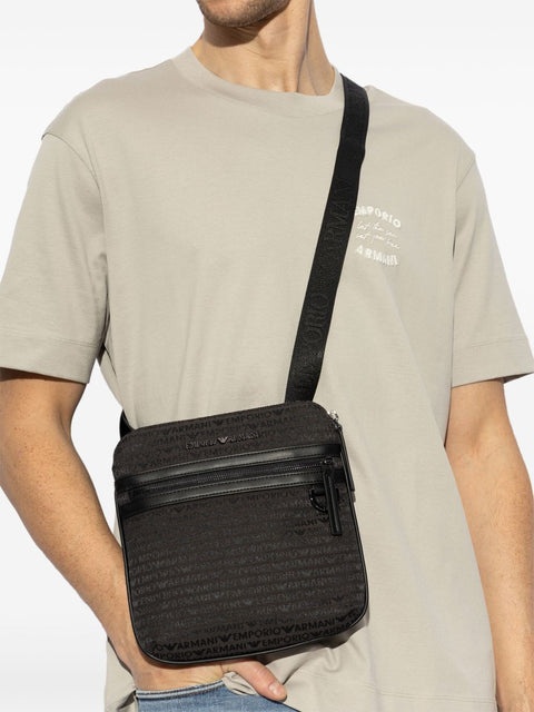 Emporio Armani Emporio Armani all-over logo crossbody bag