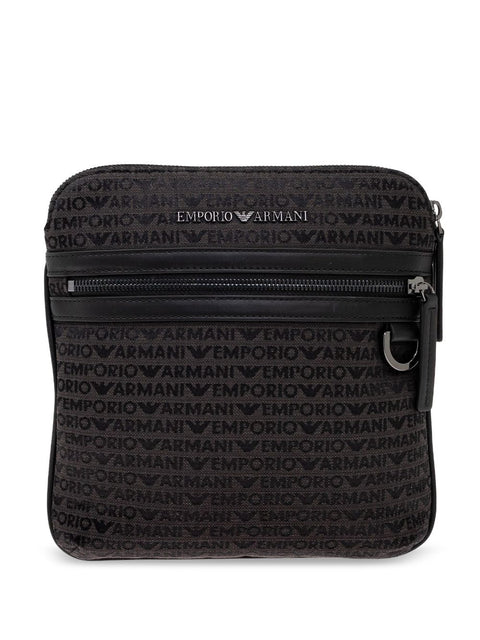 Emporio Armani Emporio Armani all-over logo crossbody bag