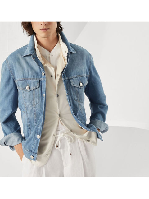 Brunello Cucinelli Brunello Cucinelli Coats Clear Blue