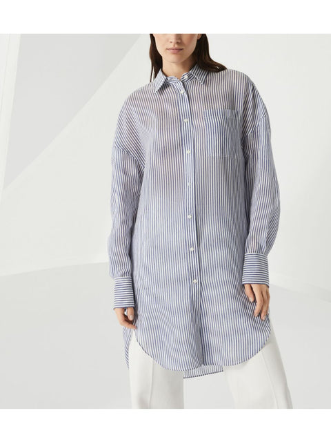 Brunello Cucinelli Brunello Cucinelli Shirts Clear Blue