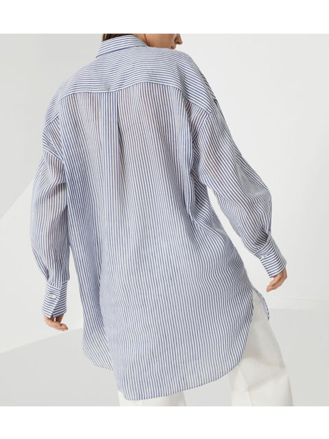 Brunello Cucinelli Brunello Cucinelli Shirts Clear Blue