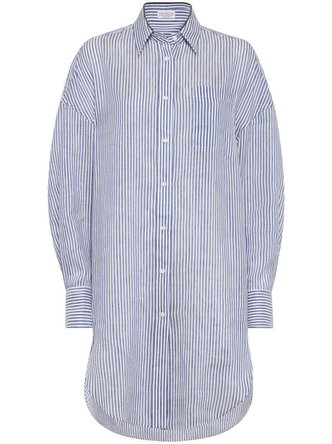 Brunello Cucinelli Brunello Cucinelli Shirts Clear Blue