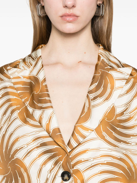 Alberto Biani Alberto Biani graphic-print blazer