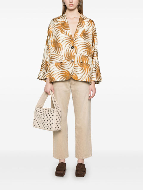 Alberto Biani Alberto Biani graphic-print blazer