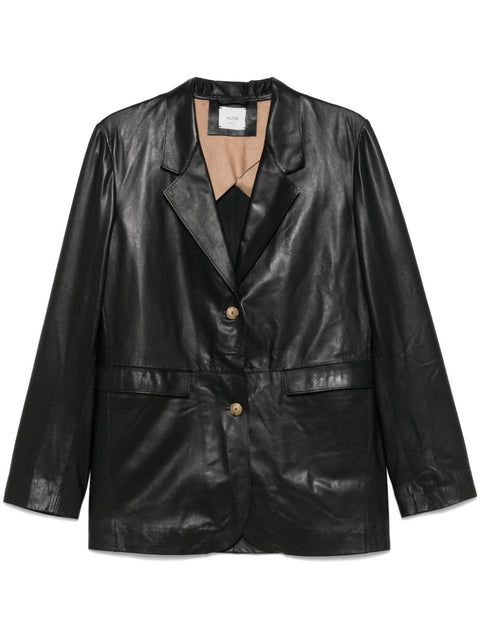 Alysi Alysi leather blazer