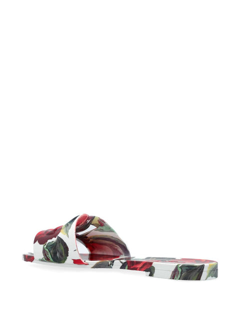 Dolce & Gabbana Dolce & Gabbana floral-print slides