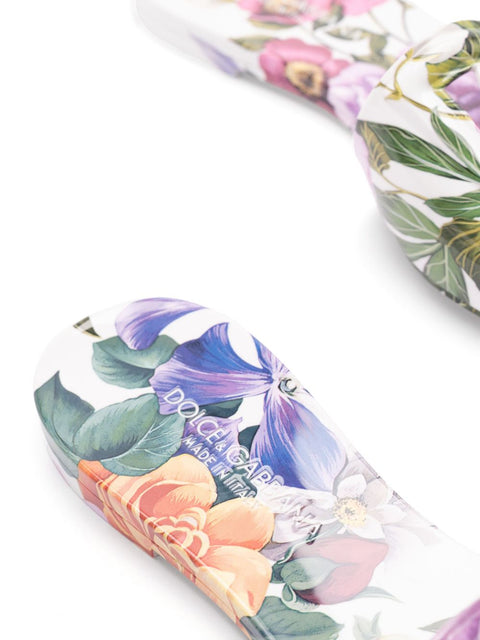 Dolce & Gabbana Dolce & Gabbana floral-print slides