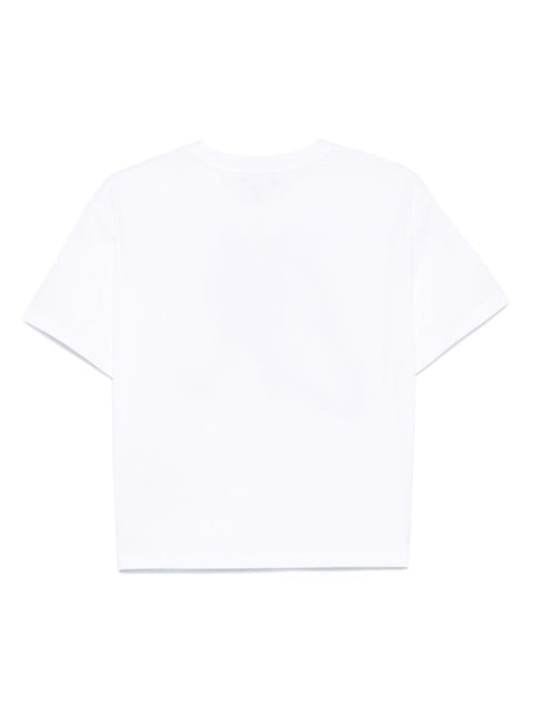 Emporio Armani Emporio Armani Cotton jersey T-shirt with maxi lurex logo